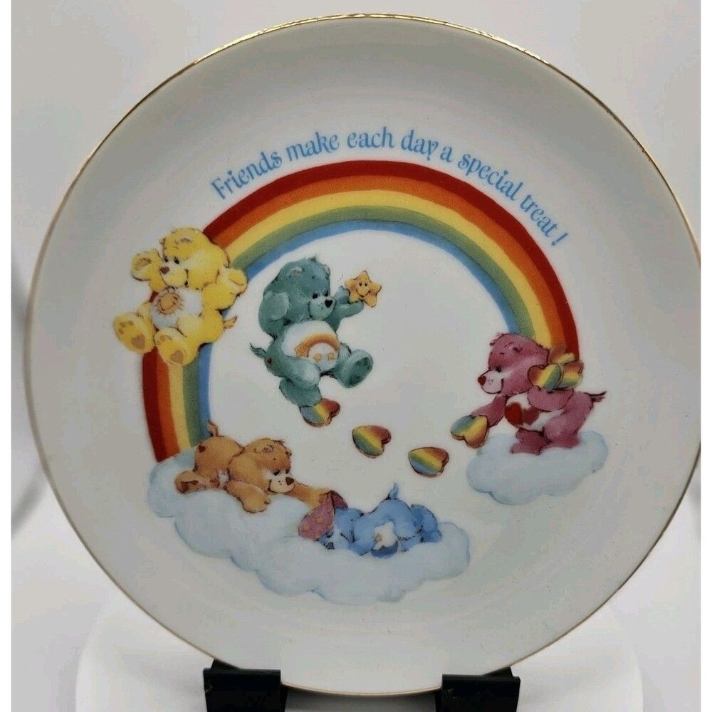 Care Bears Vintage 1983 American Greeting Deka 8" Melamine Plate